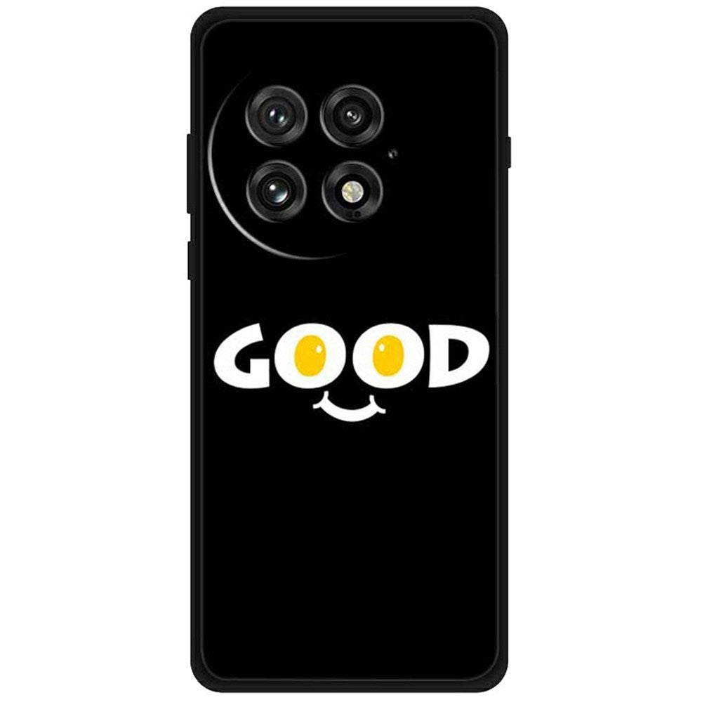 EIDERWOOD OnePlus 13 Fleksibelt Plastdeksel med Motiv - Svart / "Good"