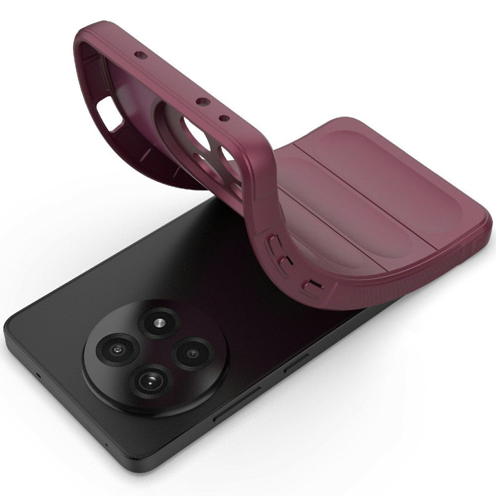 EIDERWOOD OnePlus 13R Fleksibelt Plastdeksel - Vinrød