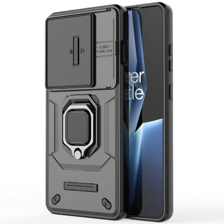 EIDERWOOD OnePlus 13R Arbeidstilfelle med Kamerabeskyttelse - Svart