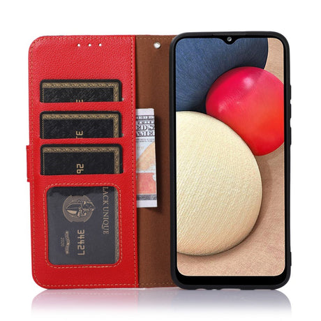 OnePlus 13R Kunstlærdeksel med Stropp - Rød