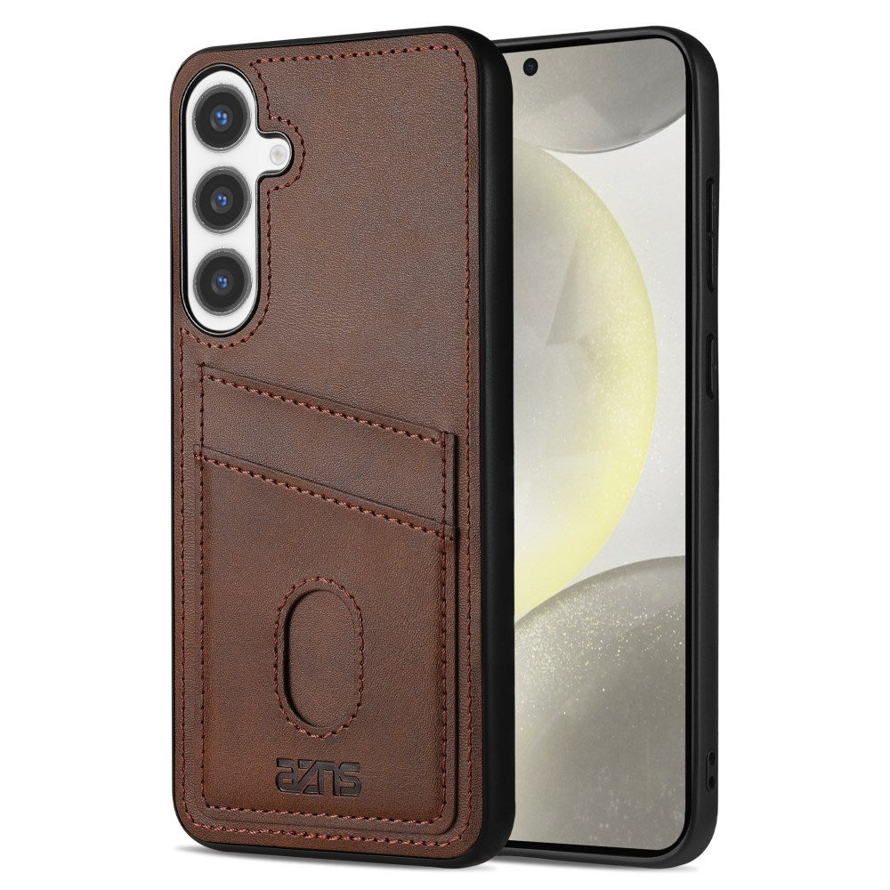 EIDERWOOD Samsung Galaxy A56 (5G) Kunstskinn Bak Deksel m. Kortholder - Mørkbrun