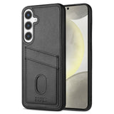 EIDERWOOD Samsung Galaxy A56 (5G) Kunstskinn Bak Deksel m. Kortholder - Svart
