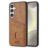 EIDERWOOD Samsung Galaxy A56 (5G) Kunstskinn Bak Deksel m. Kortholder - Brun
