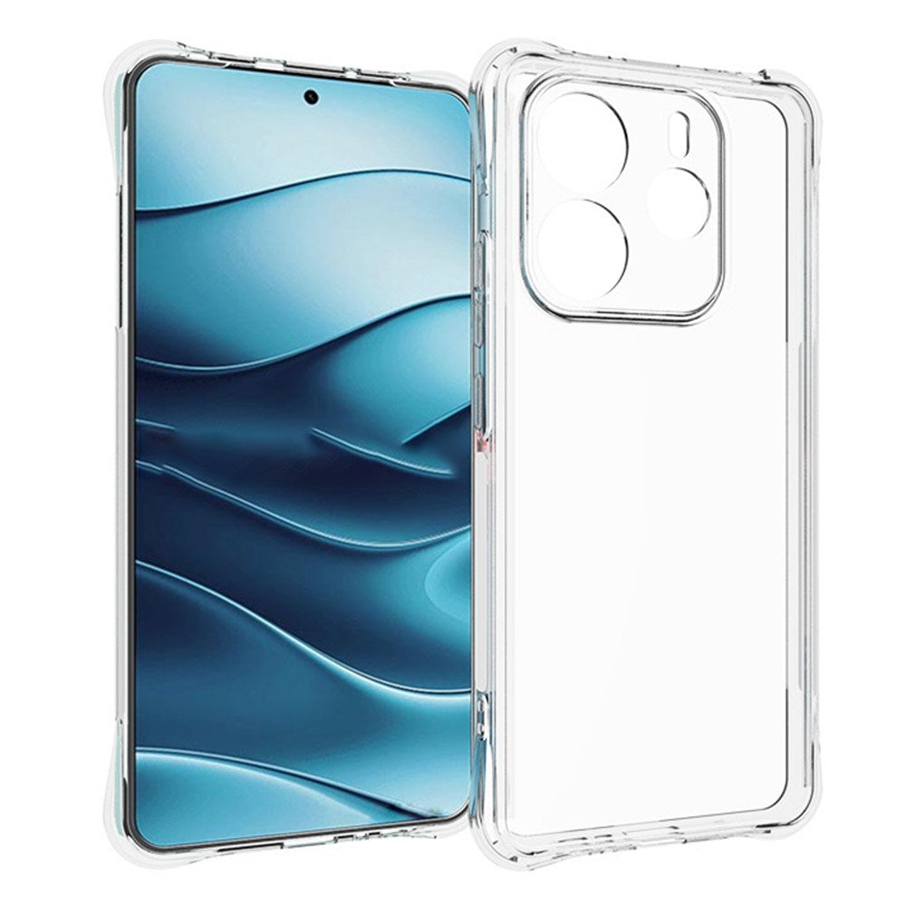 EIDERWOOD Xiaomi Redmi Note 14 (5G) Plast Deksel m. Støtdempende Hjørner - Gjennomsiktig
