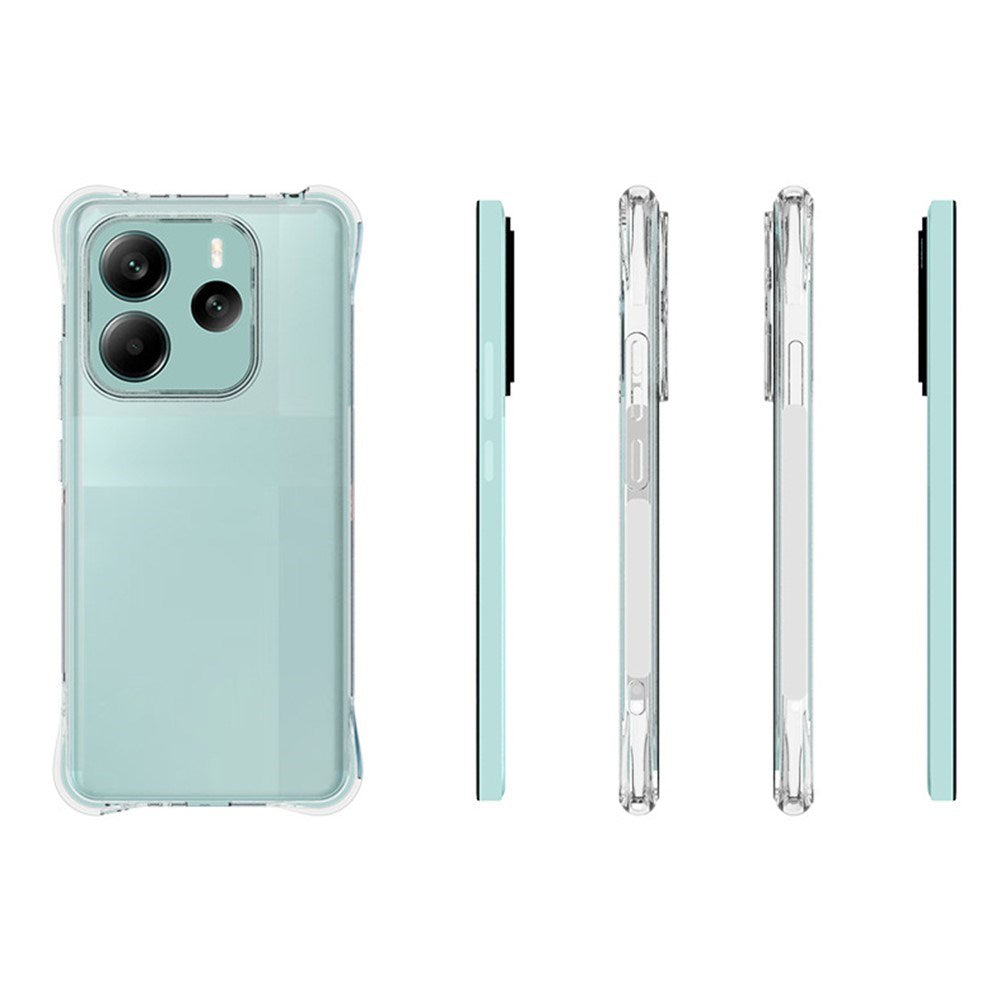 EIDERWOOD Xiaomi Redmi Note 14 (5G) Plast Deksel m. Støtdempende Hjørner - Gjennomsiktig