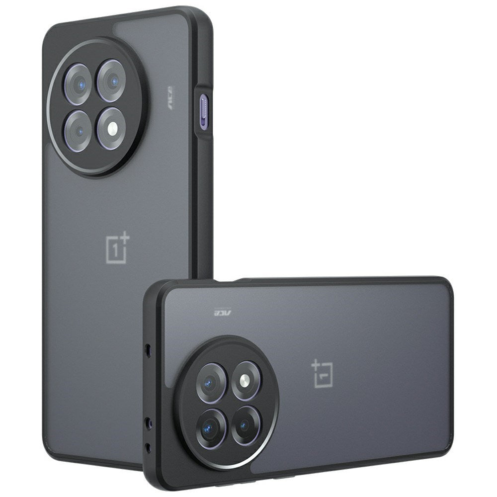 EIDERWOOD OnePlus 13R Hybrid Plast Deksel - Gjennomsiktig / Svart