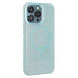 EIDERWOOD iPhone 15 Pro Plast Glitter Deksel - MagSafe Kompatibel - Grønn