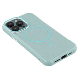 EIDERWOOD iPhone 15 Pro Plast Glitter Deksel - MagSafe Kompatibel - Grønn