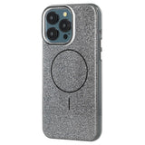 EIDERWOOD iPhone 15 Pro Plast Glitter Deksel - MagSafe Kompatibel - Svart