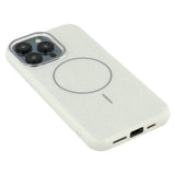 EIDERWOOD iPhone 15 Pro Plast Glitter Deksel - MagSafe Kompatibel - Sølv