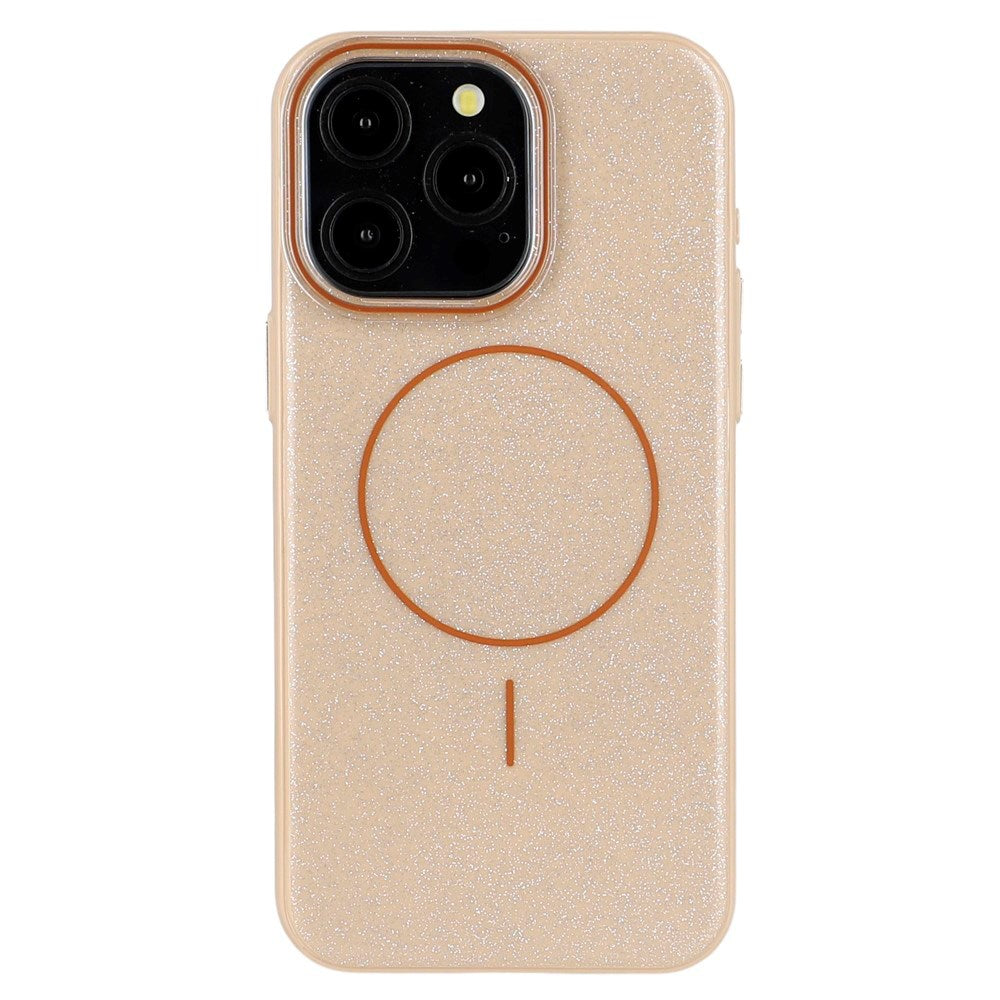 EIDERWOOD iPhone 15 Pro Plast Glitter Deksel - MagSafe Kompatibel - Gull