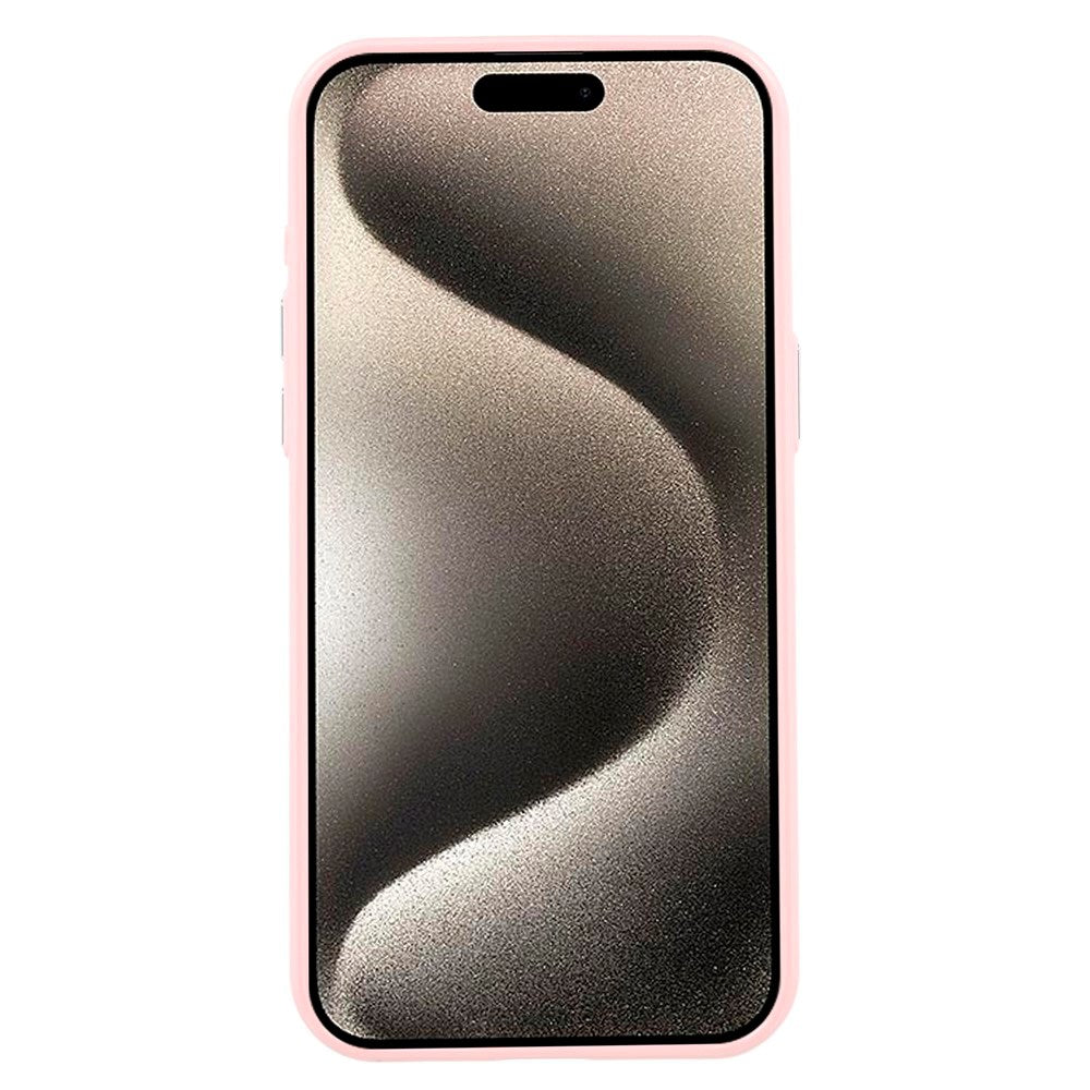 EIDERWOOD iPhone 15 Pro Plast Glitter Deksel - MagSafe Kompatibel - Rosa