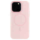 EIDERWOOD iPhone 15 Pro Plast Glitter Deksel - MagSafe Kompatibel - Rosa