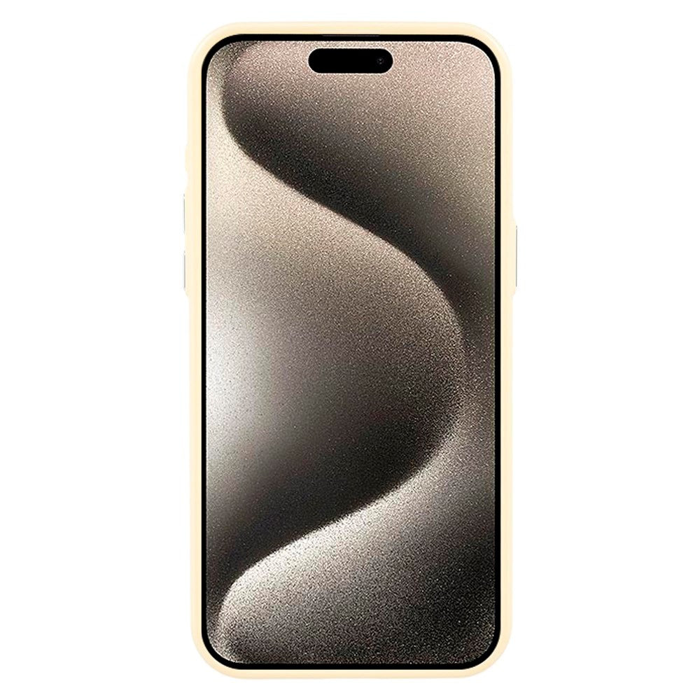 EIDERWOOD iPhone 15 Pro Plast Glitter Deksel - MagSafe Kompatibel - Gul