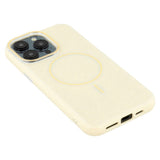 EIDERWOOD iPhone 15 Pro Plast Glitter Deksel - MagSafe Kompatibel - Gul