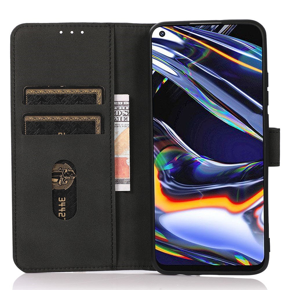 Xiaomi Redmi Note 14 (5G) KHAZNEH Kunstskinn Flip Deksel m. Kortholder & Ståfunksjon - Svart