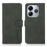 Xiaomi Redmi Note 14 (5G) KHAZNEH Kunstskinn Flip Deksel m. Kortholder & Ståfunksjon - Grønn