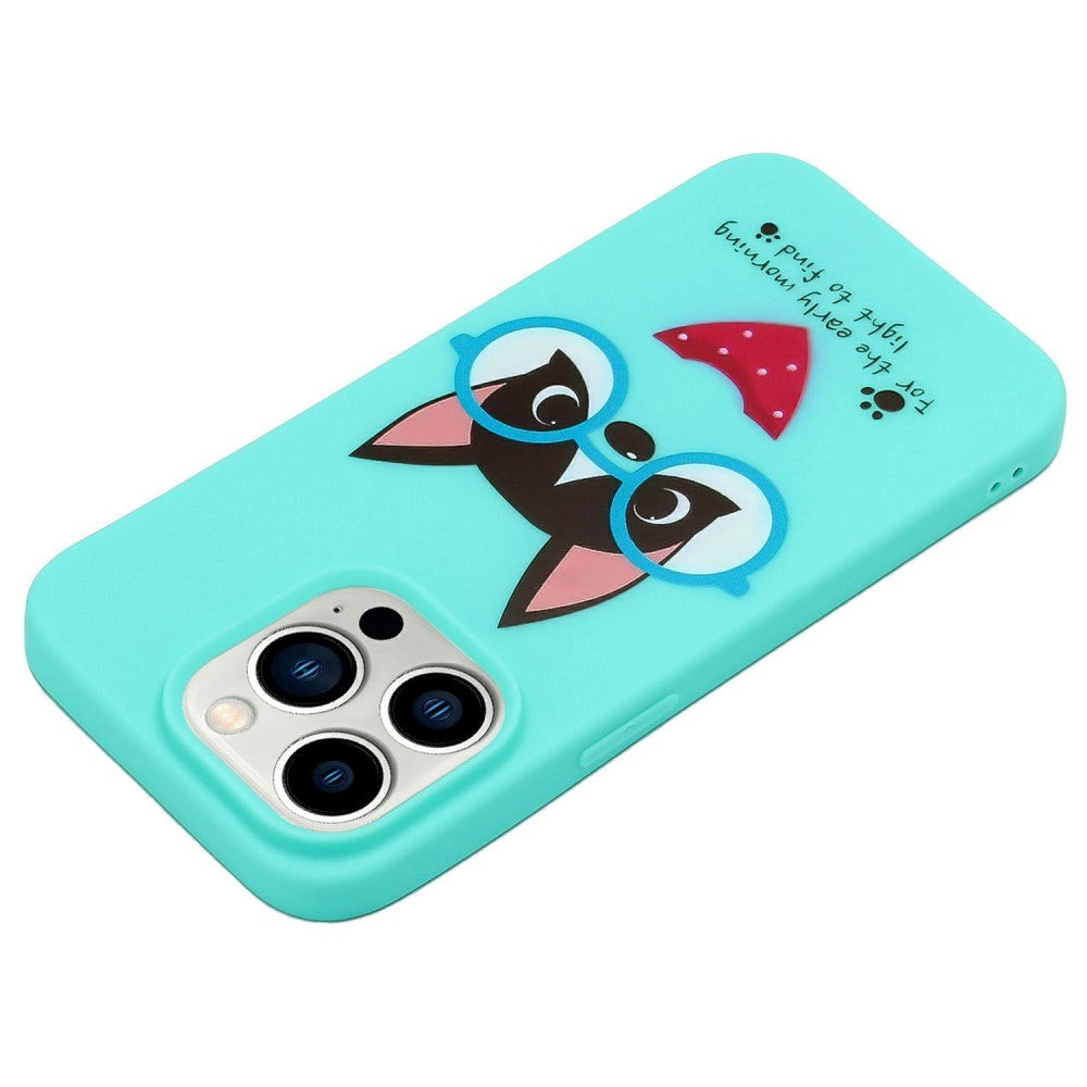 iPhone 14 Pro fleksibelt plastdeksel - Hund