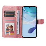 EIDERWOOD Realme 14X (5G) / C75 Kunstskinn Flip Deksel m. Stropp - Rosa