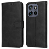 Motorola Edge 60 Neo / 50 Neo / ThinkPhone 25 EIDERWOOD Kunstskinn Flip Deksel med Strop - Svart