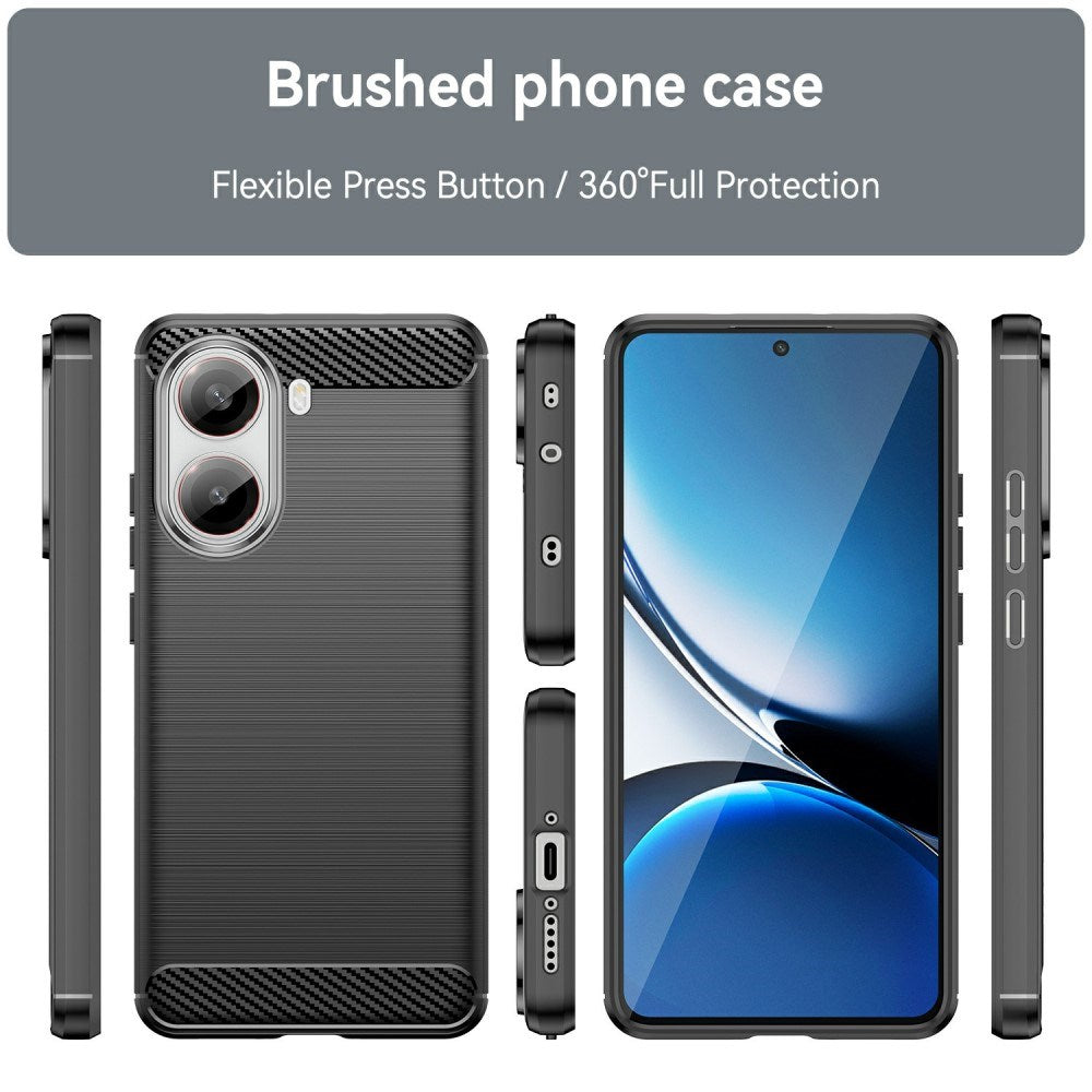 EIDERWOOD Xiaomi Poco X7 Pro Brushed Carbon Deksel - Svart