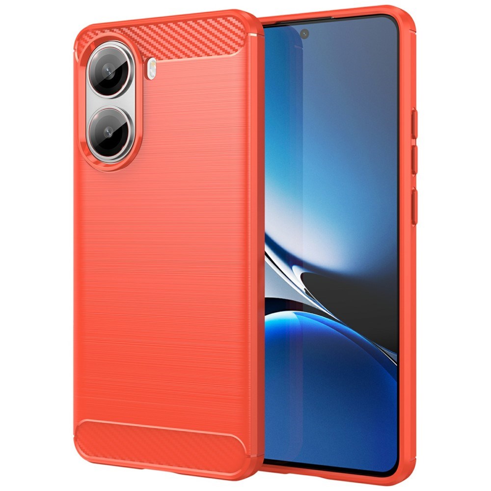 EIDERWOOD Xiaomi Poco X7 Pro Brushed Carbon Deksel - Rød