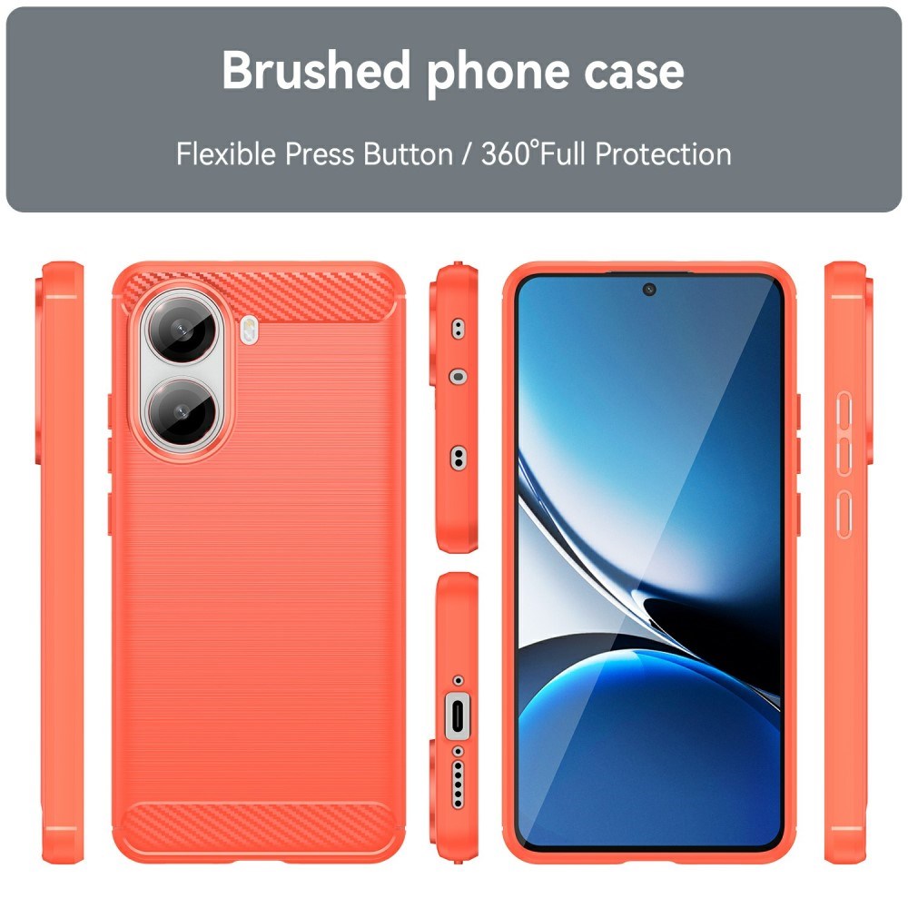 EIDERWOOD Xiaomi Poco X7 Pro Brushed Carbon Deksel - Rød