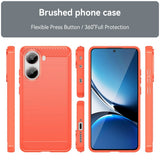 EIDERWOOD Xiaomi Poco X7 Pro Brushed Carbon Deksel - Rød