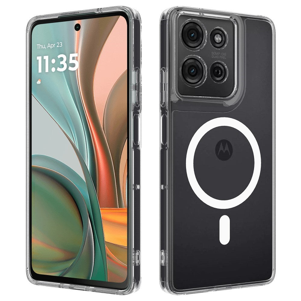 EIDERWOOD Motorola Moto G75 (5G) Fleksibelt Plast Deksel - MagSafe Kompatibel - Gjennomsiktig