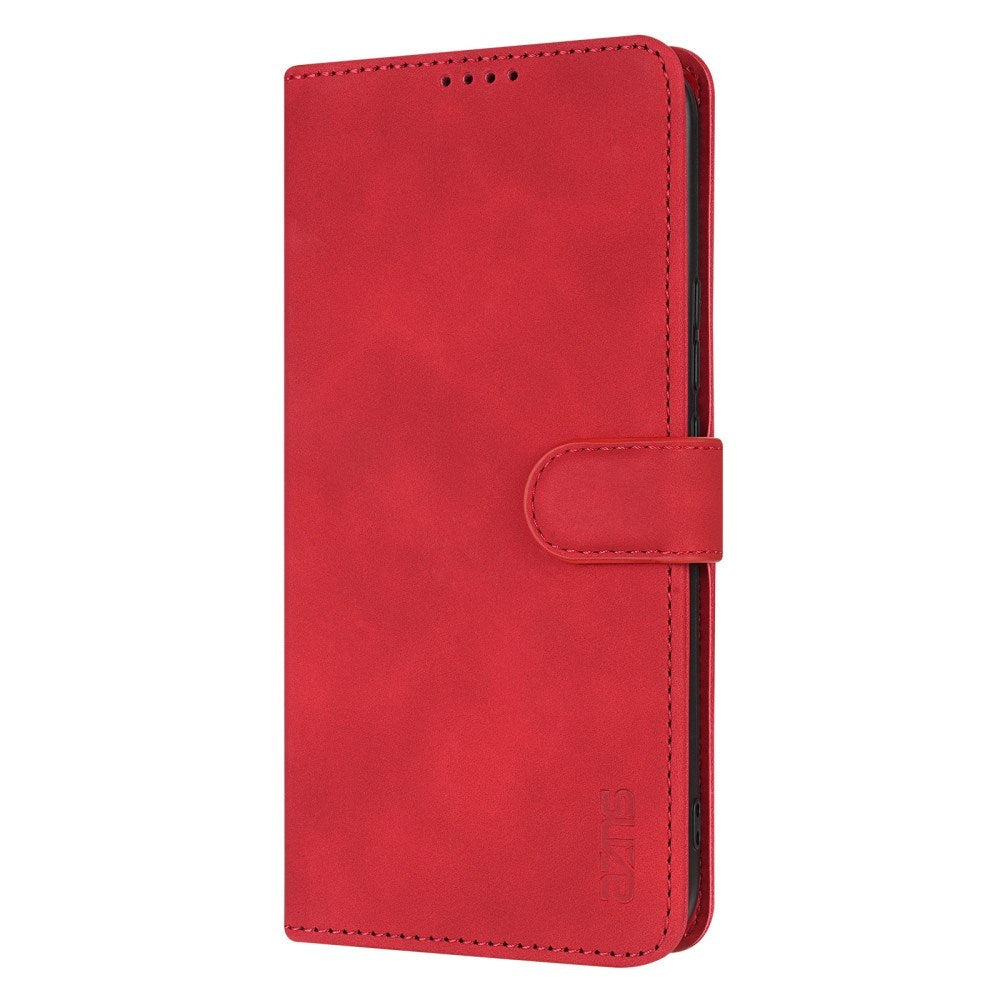 EIDERWOOD Xiaomi Poco X7 Pro Kunstskinn Flip Deksel m. Kortholder & Ståfunksjon - Rød