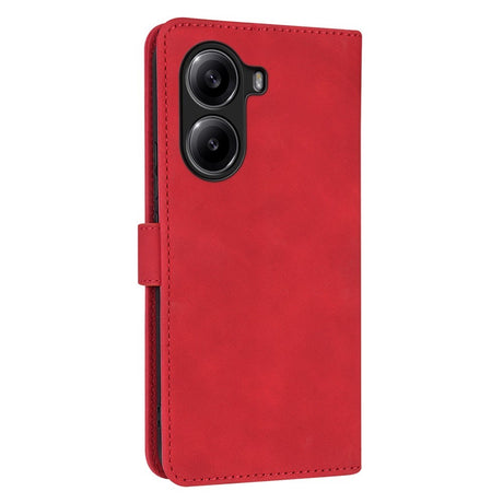 EIDERWOOD Xiaomi Poco X7 Pro Kunstskinn Flip Deksel m. Kortholder & Ståfunksjon - Rød