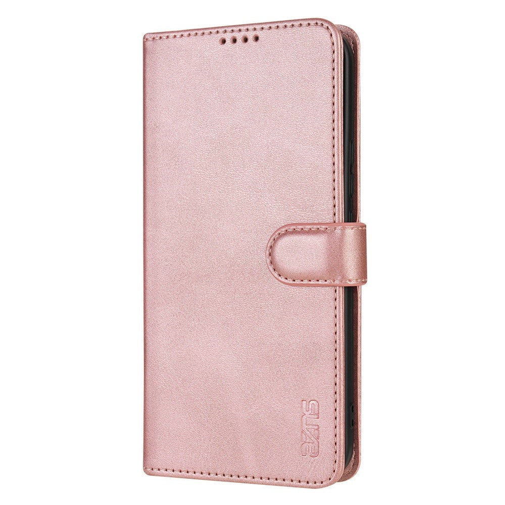 EIDERWOOD Xiaomi Poco X7 Pro Kunstskinn Flip Deksel m. Kortholder & Ståfunksjon - Rose Gold