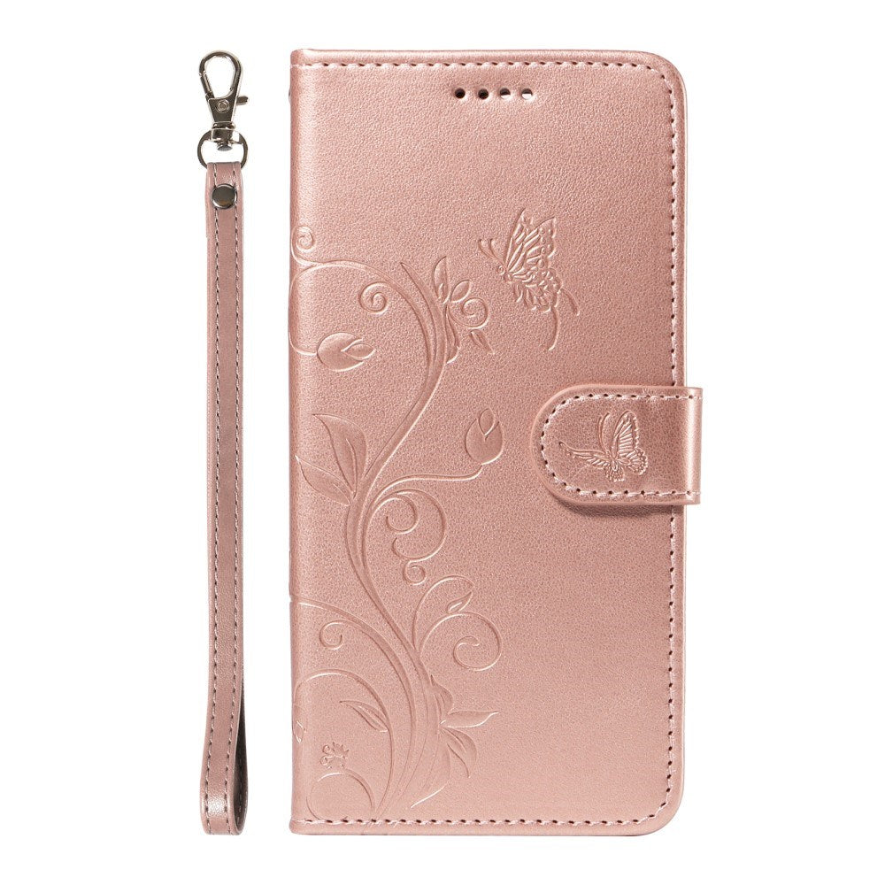 EIDERWOOD OnePlus 13R Flipdeksel med Gravert Motiv - Kortholder og Stativfunksjon - Rose Gold