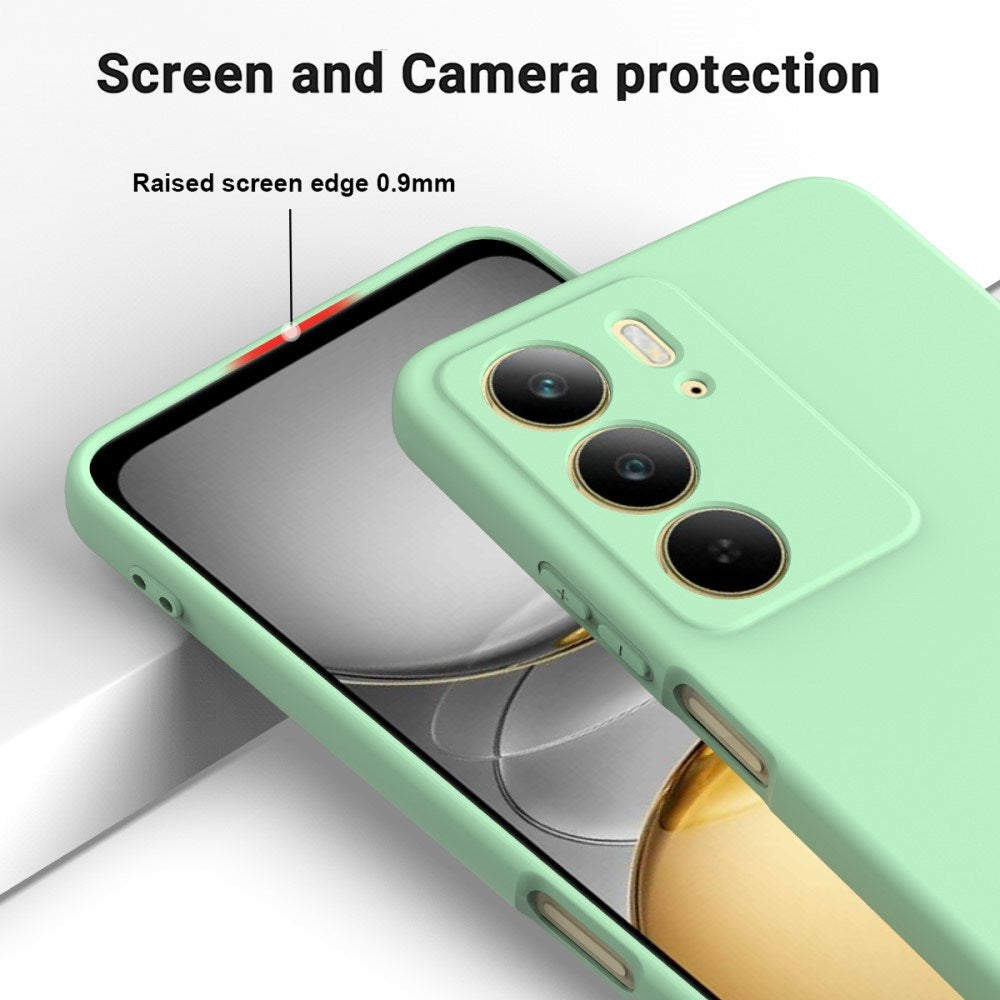 EIDERWOOD Realme C75 Liquid Silikon Deksel m. Stropp - Grønn