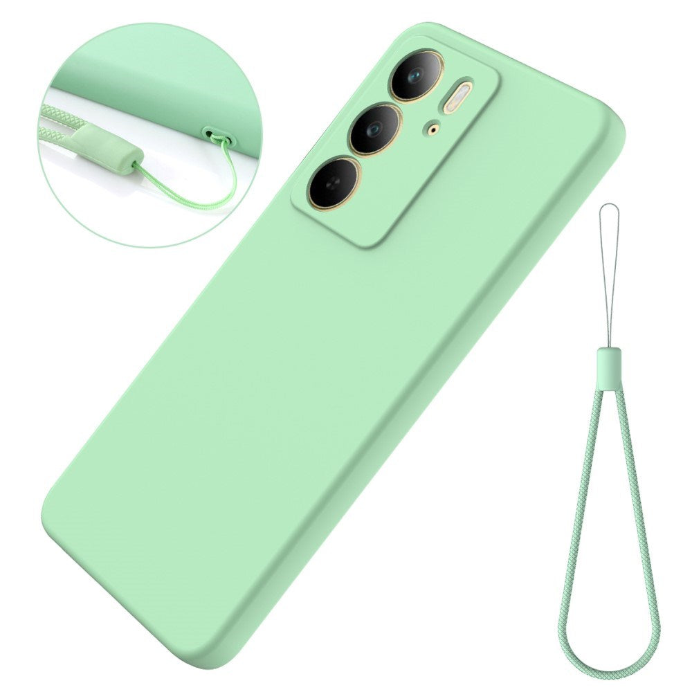 EIDERWOOD Realme C75 Liquid Silikon Deksel m. Stropp - Grønn