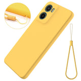 EIDERWOOD Motorola Moto G05 / E15 Liquid Silikon Deksel m. Stropp - Gul