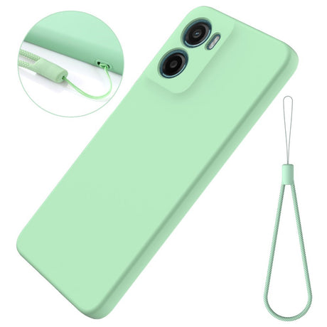 EIDERWOOD Motorola Moto G05 / E15 Liquid Silikon Deksel m. Stropp - Grønn