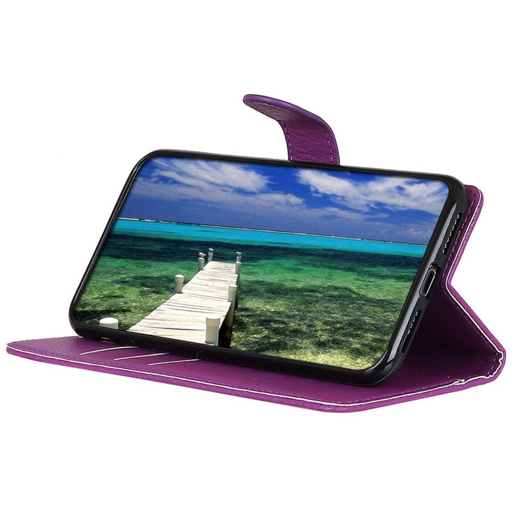 EIDERWOOD Xiaomi Poco X7 Pro Litchi Kunstskinn Flip Deksel med Lommebok - Lilla