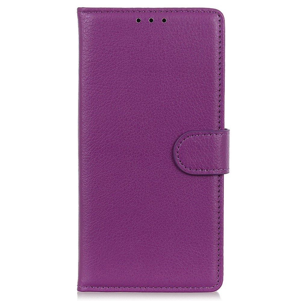 EIDERWOOD Xiaomi Poco X7 Pro Litchi Kunstskinn Flip Deksel med Lommebok - Lilla