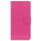 EIDERWOOD Xiaomi Poco X7 Pro Litchi Kunstskinn Flip Deksel med Lommebok - Rosa