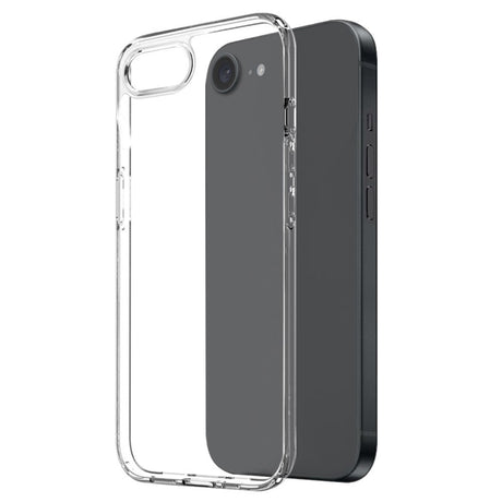 iPhone 17e / 16e 2-i-1 Fleksibelt Plast Deksel & Herdet Skjermbeskyttelsesglass - Gjennomsiktig