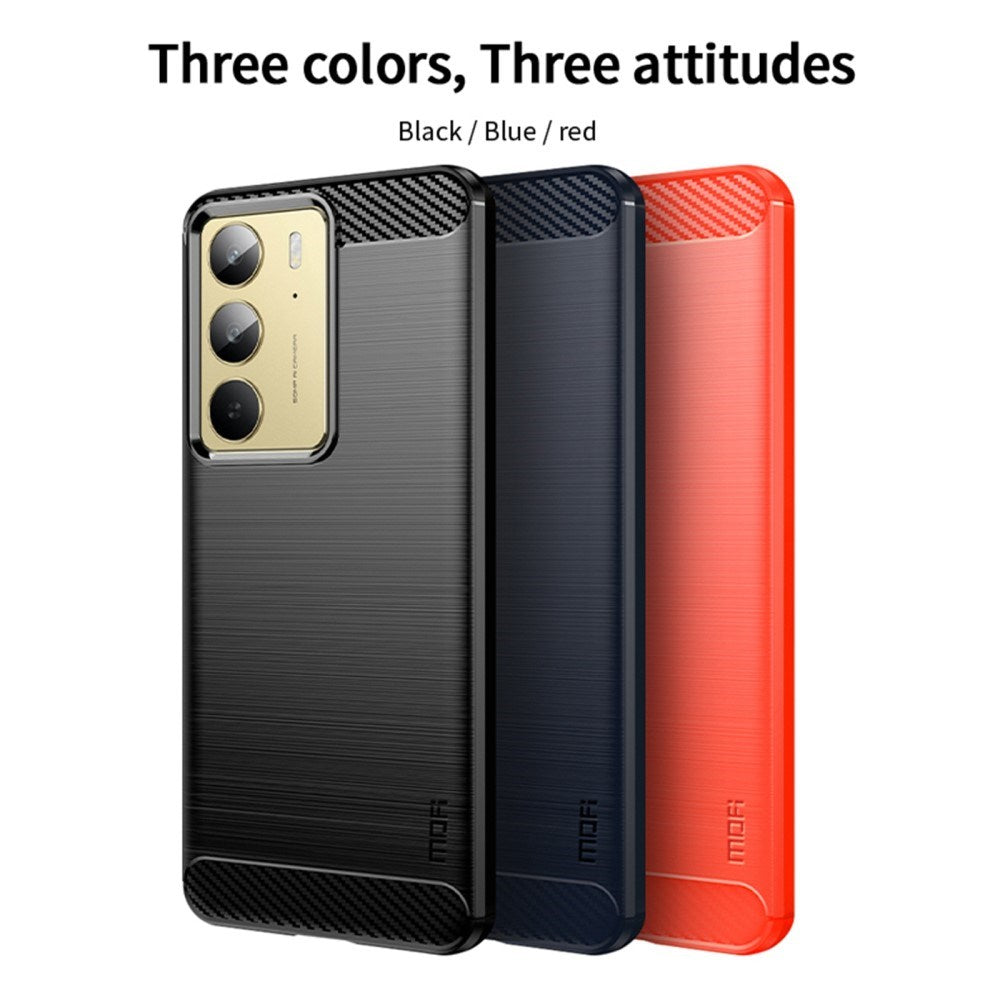 Realme 14X (5G) Brushed Carbon Deksel - Blå