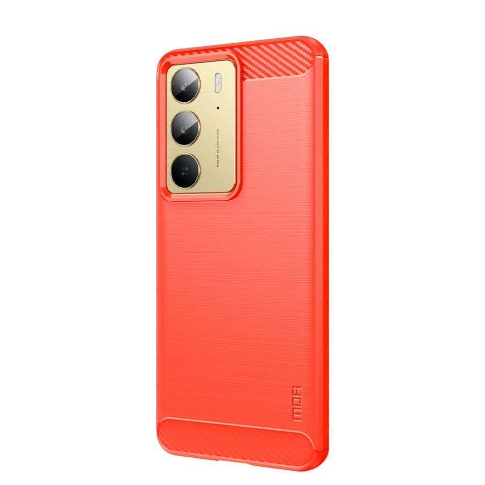 Realme 14X (5G) Brushed Carbon Deksel - Rød
