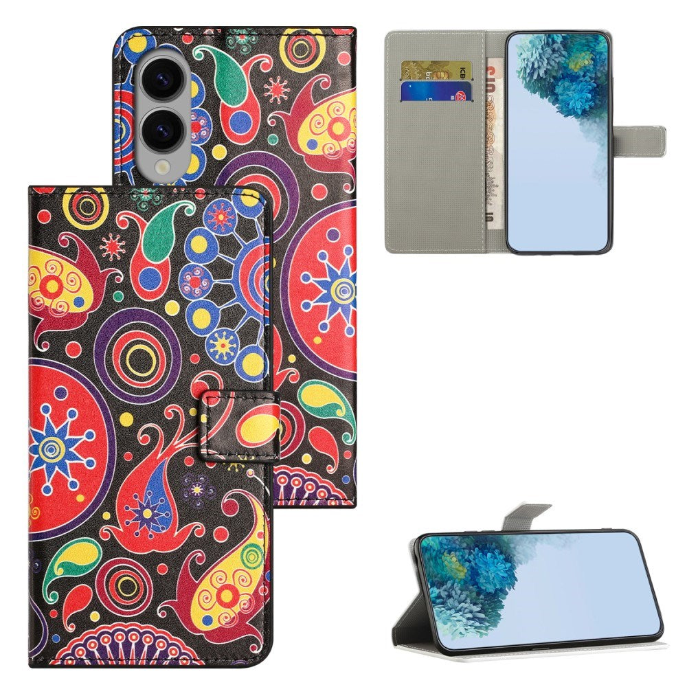 EIDERWOOD Samsung Galaxy S25 Edge Kunstskinn Deksel med Lommebok og Stativfunksjon - Multi