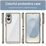 EIDERWOOD Samsung Galaxy S25 Edge Hybrid Plast Deksel - Gjennomsiktig / Grå
