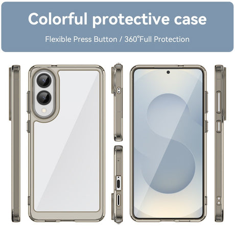 EIDERWOOD Samsung Galaxy S25 Edge Hybrid Plast Deksel - Gjennomsiktig / Grå