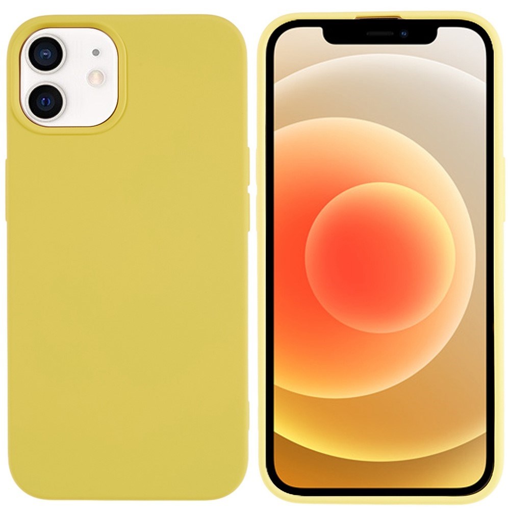 EIDERWOOD iPhone 12 Mini Fleksibelt Plast Deksel - Gul