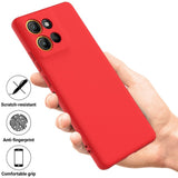 EIDERWOOD Motorola Moto G15 Power Foret Silikon Deksel med Stropp - Rød
