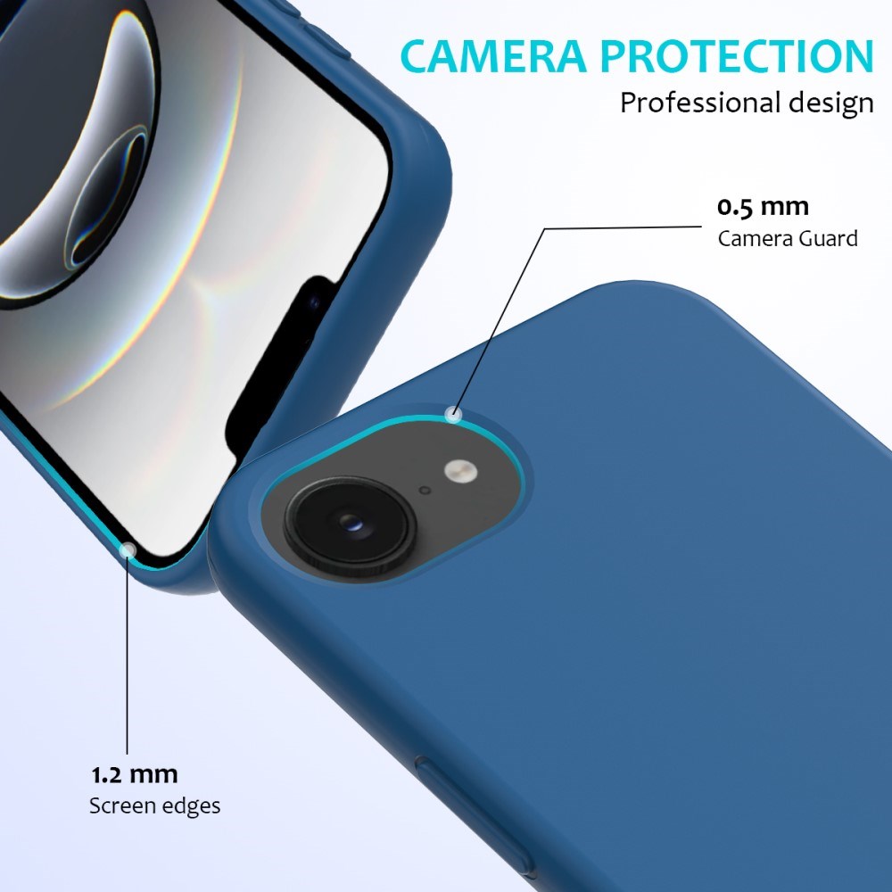 EIDERWOOD iPhone 17e / 16e Fôret Silikon Deksel - Blå