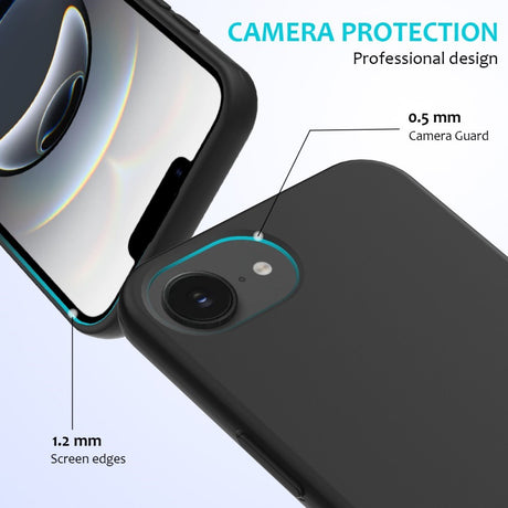 EIDERWOOD iPhone 17e / 16e Fôret Silikon Deksel - Svart